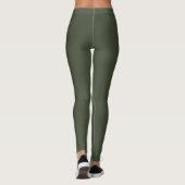 Rot grüne Farbe Leggings (Rückseite)