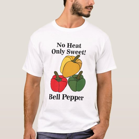 Rot Grüne Gelbe Paprika Glockenpaprika Lustig T-Shirt (Vorderseite)
