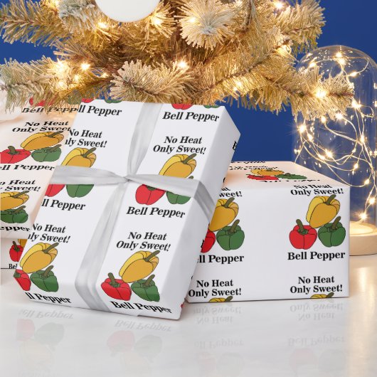 Rot Grüne Gelbe Paprika Paprika Lustig Geschenkpapier (Feiertage)