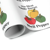 Rot Grüne Gelbe Paprika Paprika Lustig Geschenkpapier (Rolleneckpunkt)