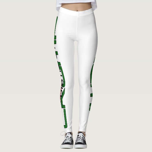 ROT/GRÜNE - LEGGINGS (Vorderseite)