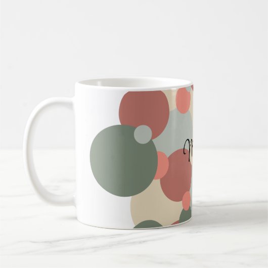 Rot-grüne Moleküle Kaffeetasse (Links)