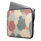 Rot-grüne Moleküle Laptop-Tasche Laptopschutzhülle (Vorderseite Links)