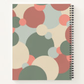 Rot-grüne Moleküle Spiral Notebook Notizblock (Rückseite)