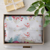 Rot grüne Musiknoten und der Weihnachtsmann Seidenpapier (Geschenk)