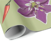 Rot , Grüne Paprikaschoten, Chili Paprikaschoten, Geschenkpapier (Rolleneckpunkt)