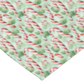 Rot grüne Weihnachtsbonbons mit klassischem Aquare Tischdecke (Schrägansicht)