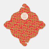 Rot-grüne Weihnachtssternpisley Geschenkboxen Geschenkschachtel (Ungefaltet)