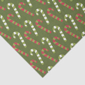 Rot-grüne, weiße Kerzenleuchten mit grünem Hinterg Seidenpapier (Detail)