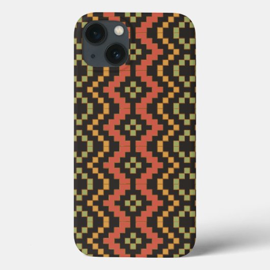 Rot-grüner Ägyptischer Stammeskorb Case-Mate iPhone Hülle (Rückseite)