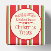 Rot-grüner Cookie-Swap-Backen Geschenkboxen Geschenkschachtel (Oben)