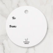 Rot / Grüner Schneemann Geschenkanhänger (Rückseite)