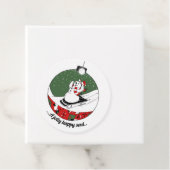 Rot / Grüner Schneemann Geschenkanhänger (Beispiel)