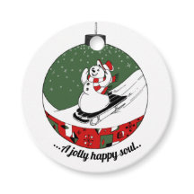 Rot / Grüner Schneemann