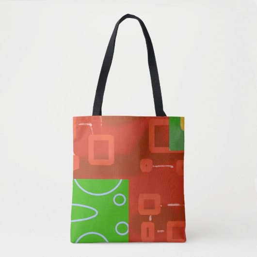 Rot Grüner Weihnachten  Tasche (Vorderseite)