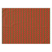 Rot-grünes Chevron-Musterdesign Tischdecke (Vorderseite (Horizontal))