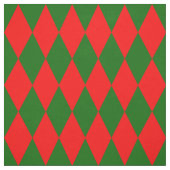Rot-grünes Harlekin-Karo-Design Stoff (Muster)