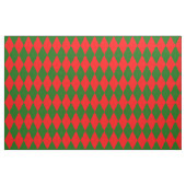 Rot-grünes Harlekin-Karo-Design Stoff (Fat Quarter (45,7 x 55,9 cm))
