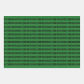 Rot-grünes Schwarz-Weiß-Muster Geschenkpapier Set (Vorderseite 2)