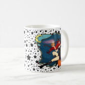 Rot-haarige Hexe Halloween Kaffeetasse (VorderseiteRechts)