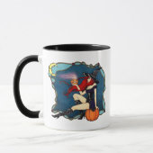 Rot-haarige Hexe Halloween Tasse (Links)