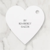 Rot handgefertigt mit Liebe Geschenkanhänger (Rückseite)