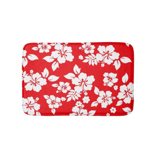 Rot-Hawaiisch Badematte (Vorderseite)
