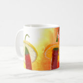 Rot, heiß, der Chili Kaffeetasse (Vorderseite Links)