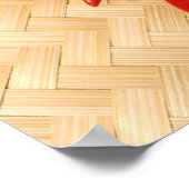 Rot-heiße Chilis Poster (Ecke)