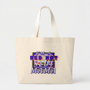 ROT - HEISSE SCHLITZ-MUTTER TOTE BAG JUMBO STOFFBEUTEL