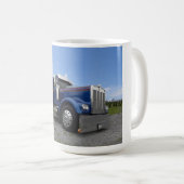 Rot - heiße u. blaue Kenworth Tasse (VorderseiteRechts)