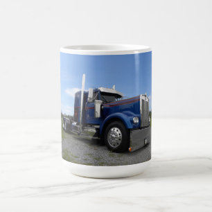 Rot - heiße u. blaue Kenworth Tasse