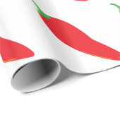 Rot - heißer Chili-Pfeffer Geschenkpapier (Rolleneckpunkt)
