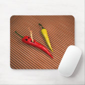 Rot - heißer Chili-Pfeffer Mousepad (Mit Mouse)