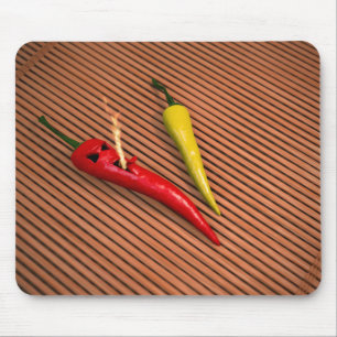 Rot - heißer Chili-Pfeffer Mousepad