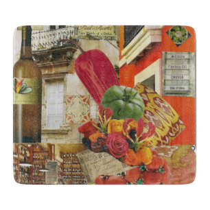 Rot - heißer Chili-Pfeffer Schneidebrett