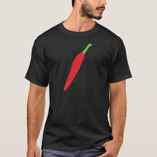 rot - heißer Chilipfeffer T-Shirt (Vorderseite)