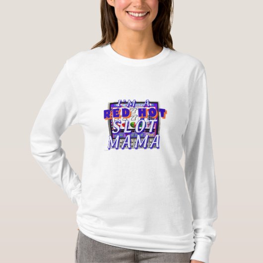 Rot - heißer Schlitz-Mutter Ladys' T-Shirt (Vorderseite)