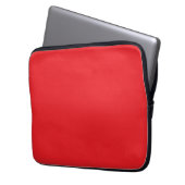Rot, hellrot, einfarbig laptopschutzhülle (Vorderseite Links)