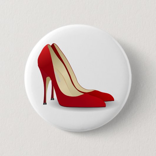 Rot-High-Heels Button (Vorderseite)