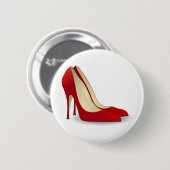 Rot-High-Heels Button (Vorne & Hinten)