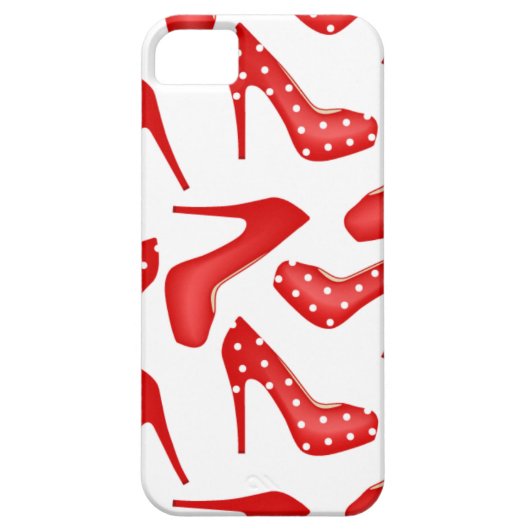 Rot-High-Heels Case-Mate iPhone Hülle (Rückseite)