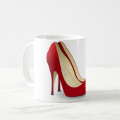 Rot-High-Heels Kaffeetasse (Vorderseite Links)