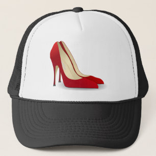 Rot-High-Heels Truckerkappe