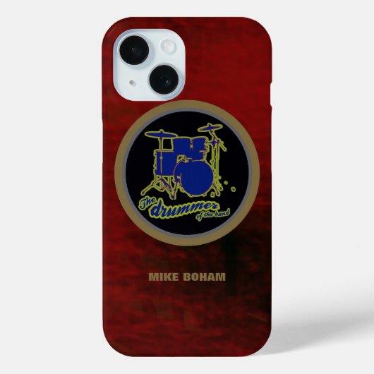 Rot-Hintergrund Case-Mate iPhone Hülle (Rückseite)