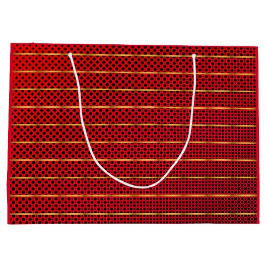 Rot - Hochzeitsfeier & noch mehr - Große Geschenkt Große Geschenktüte (Rückseite)