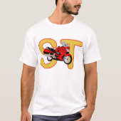 Rot Hondas ST1300 T-Shirt (Vorderseite)