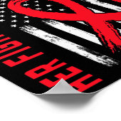 Rot ihr Kampf ist meine Ehefrau Herzerkrankung Awa Poster (Ecke)