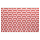 Rot illustrierte Herzen Muster Stoff (Yard (91,4 cm))
