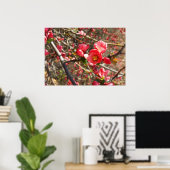 rot im Frühling Poster (Heimbüro)